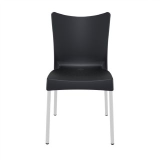 RJ Resin Outdoor Chair Black ISP045 360° view