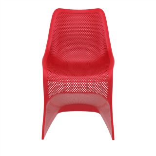 Bloom Contemporary Dining Chair Red ISP048 360° view