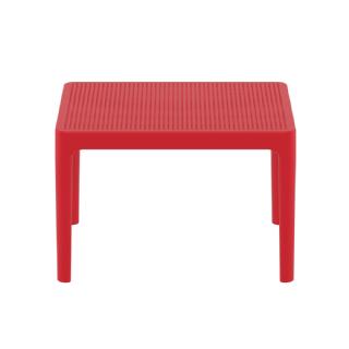 Sky Resin Outdoor Side Table Red ISP109 360° view