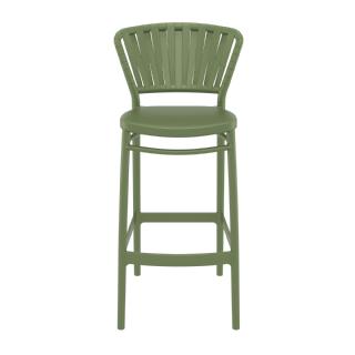 Portofino Outdoor Bar Stool White ISP215 360° view