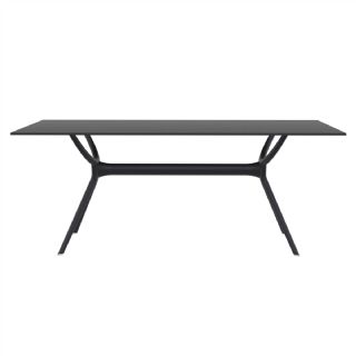 Air Rectangle Outdoor Dining Table 71 inch White ISP715 360° view