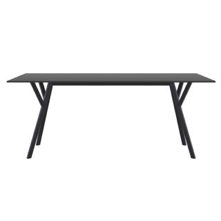 Max Rectangle Table 71 inch Black ISP748 360° view