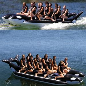 Whale Ride Towable Water Tube 10 Passenger Side By Side AS-PVC-10-WR