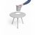 Fatboy® Bakkes Outdoor Side Table with Planter - Light Gray FB-BKK-OUT-LTGRY #4