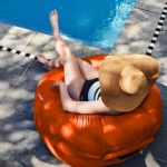 Fatboy® Lamzac O Inflatable Lounge Chair - Tulip Orange FB-LAM-O