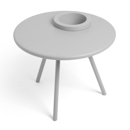 Fatboy® Bakkes Outdoor Side Table with Planter - Light Gray FB-BKK-OUT-LTGRY