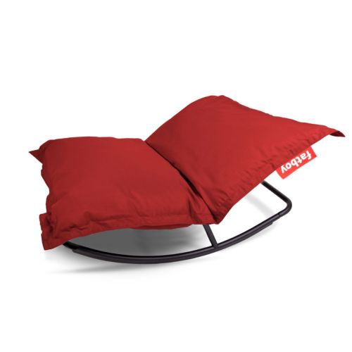 Fatboy® Original Slim Outdoor Beanbag Red & Rock 'n Roll Bundle FB-SLM-OUT-RNR-RED