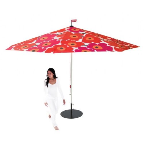 Flowerpowersol 11 Feet Patio Umbrella Unikko Red FB-FPS-UNKRED