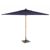 Wood Pole Rectangle Market Umbrella 10 Feet Navy Blue Shade OG-UR10