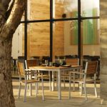 Travira Aluminum and Teak Outdoor Dining Set 5 piece OG-TVCHT5SET