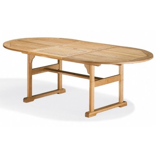 Shorea Wood Oblong Outdoor Expendable Dining Table 88 inch OG-BT88TA