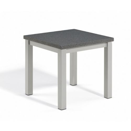 Travira Aluminum Alstone Graphite Top Square Side Table OG-TVETP