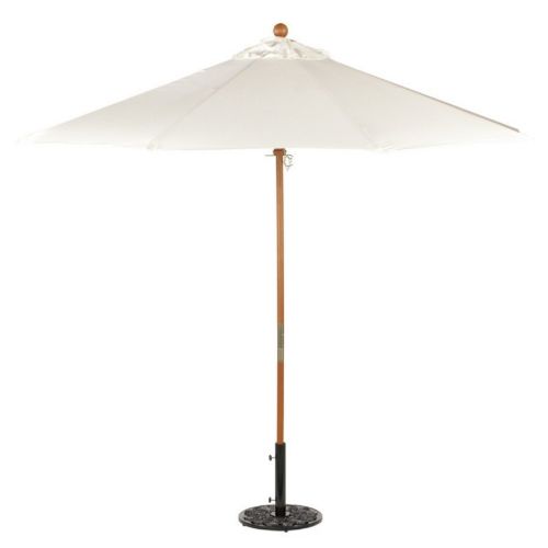 Wood Pole Octagon Market Umbrella 9 Feet Shade OG-U9