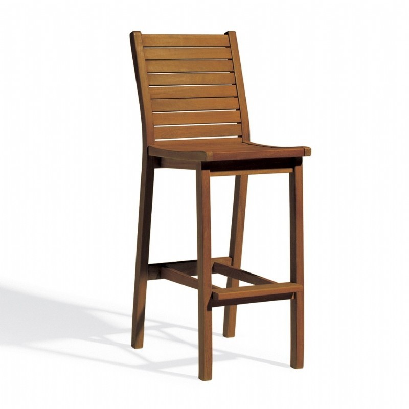 Shorea Wood Dartmoor Outdoor Bar Chair Brown Umber OGDMCHU CozyDays