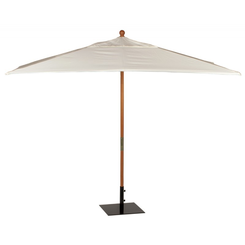 Wood Pole Rectangle Market Umbrella 10 Feet Shade OGUR10NA CozyDays