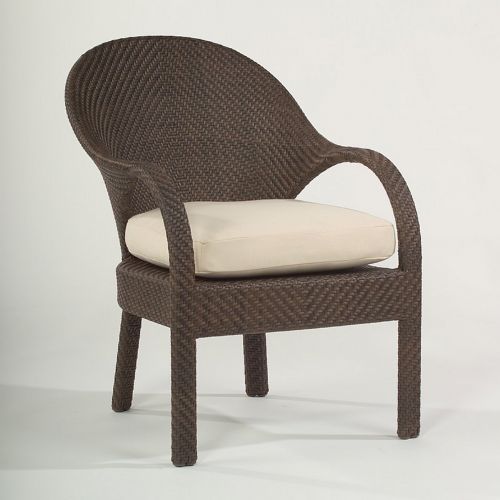 Bali All-Weather Wicker Dining Club Chair WC-S533501