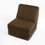 Fun Furnishings Brown Micro Suede Teen Chair FF-50247
