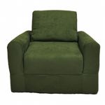 Fun Furnishings Green Micro Suede Chair Sleeper FF-20233
