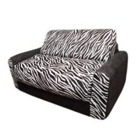 Fun Furnishings Black Zebra Sofa Sleeper FF-10209