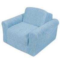 Fun Furnishings Blue Chenille Chair Sleeper FF-20310
