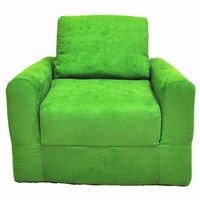 Fun Furnishings Lime Green Micro Suede Chair Sleeper FF-20205