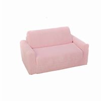 Fun Furnishings Pink Chenille Sofa Sleeper FF-10302