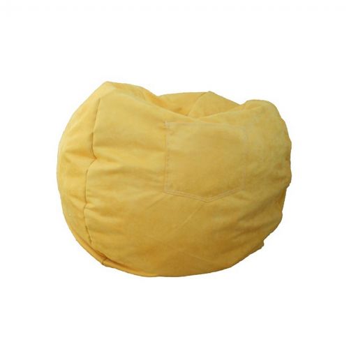 Fun Furnishings Canary Yellow Micro Suede Large Beanbag FF-41203