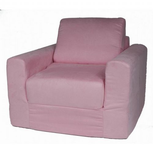 Fun Furnishings Pink Micro Suede Chair Sleeper FF-20230