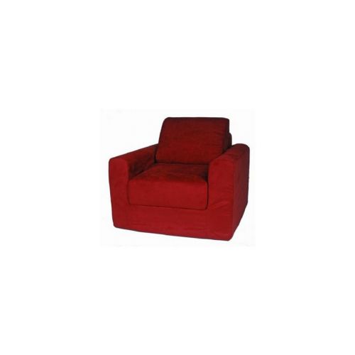 Fun Furnishings Red Micro Suede Chair Sleeper FF-22232