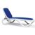 Adjustable Omega Sling Chaise Lounge - White Blue NR-40417