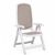 Delta Adjustable Folding Sling Chair Set 3 Piece - White Sand NR-DELTASET-00-124 #2
