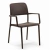 Bora Resin Outdoor Arm Chair Cafe Brown NR-40242