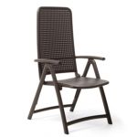 Darsena Outdoor Folding Chair in Caffe NR-40316