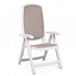 Delta Adjustable Folding Sling Chair White Sand NR-40310