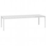 Rio Rectangle 82 inch to 110 inch Extension Dining Table White NR-48253