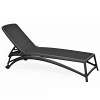 Atlantico Sunlounger Chaise Lounge in Anthracite with Anthracite Sling NR-40450