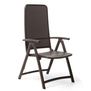 Darsena Outdoor Folding Chair in Caffe NR-40316