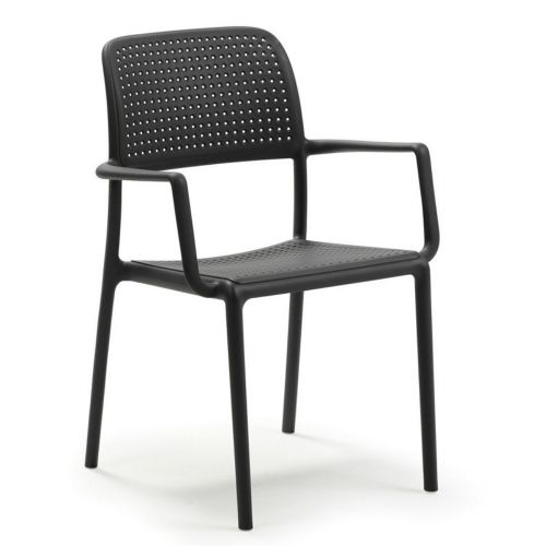 Bora Resin Outdoor Arm Chair Antracite NR-40242-02