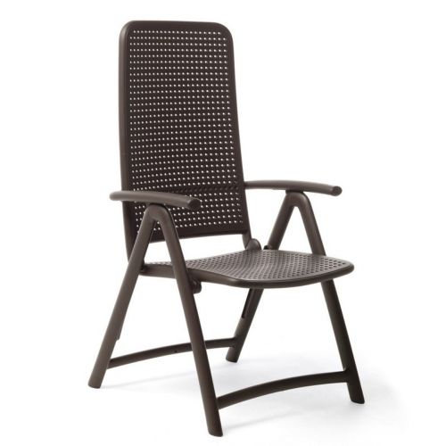Darsena Outdoor Folding Chair in Caffe NR-40316-05