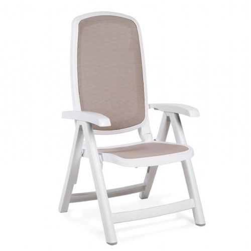 Delta Adjustable Folding Sling Chair White Sand NR-40310-00-124