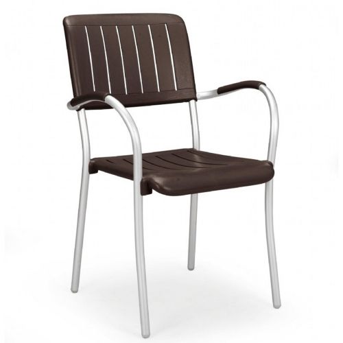 Musa Outdoor Arm Chair with Espresso Seat NR-61050-05