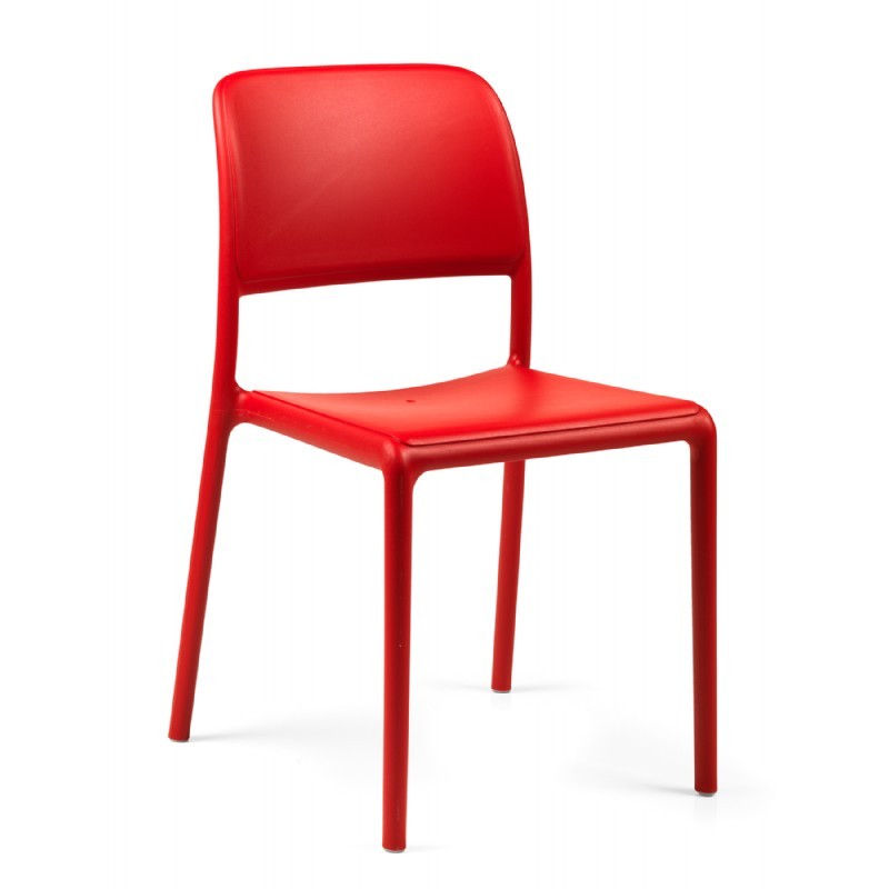 Riva Bistrot Resin Outdoor Chair Red NR4024707 CozyDays