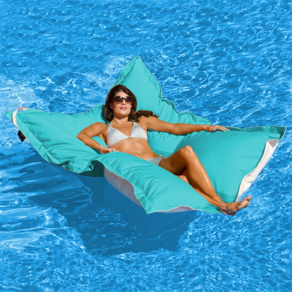 King Kai Lounge Canvas Pool Float Tropical Teal FL22412 CozyDays