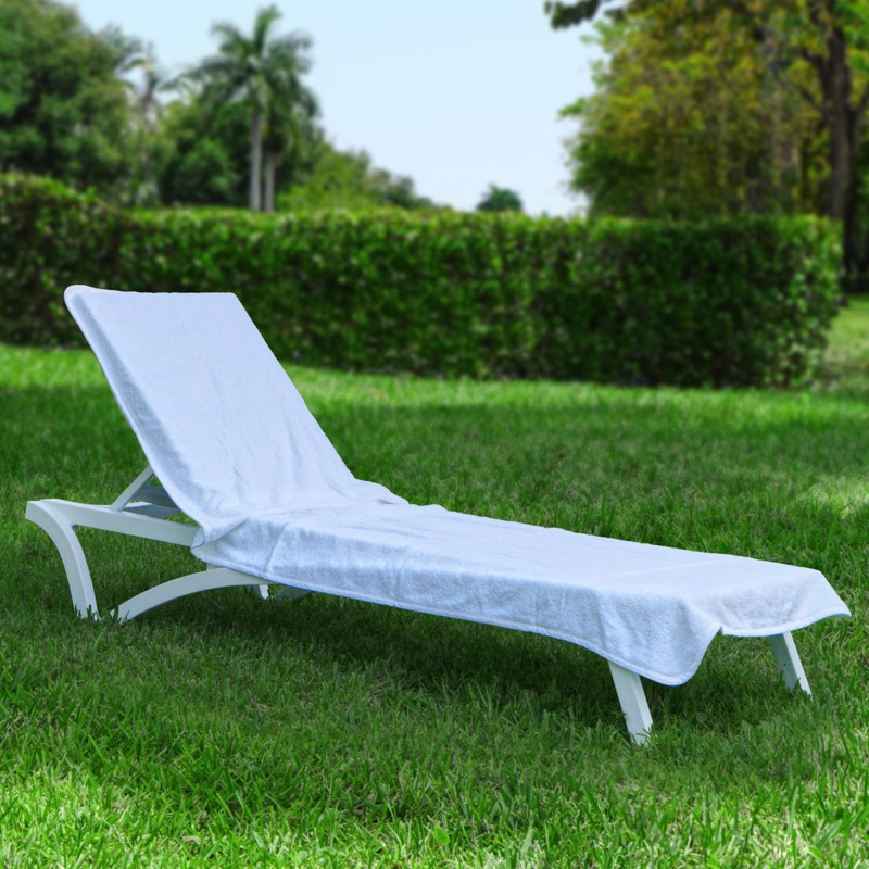 Resort Chaise Cover White Towel HFG002WHI CozyDays