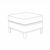 Veranda Rectangle Patio Ottoman Cover 38 inch CAX-72912 #2