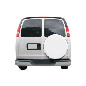 Universal Spare Tire Cover White Large CAX-80-218-042301-00