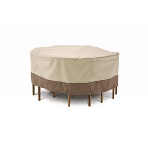 Veranda Patio Small Round Table and Chairs Set Cover 60"D CAX-71912