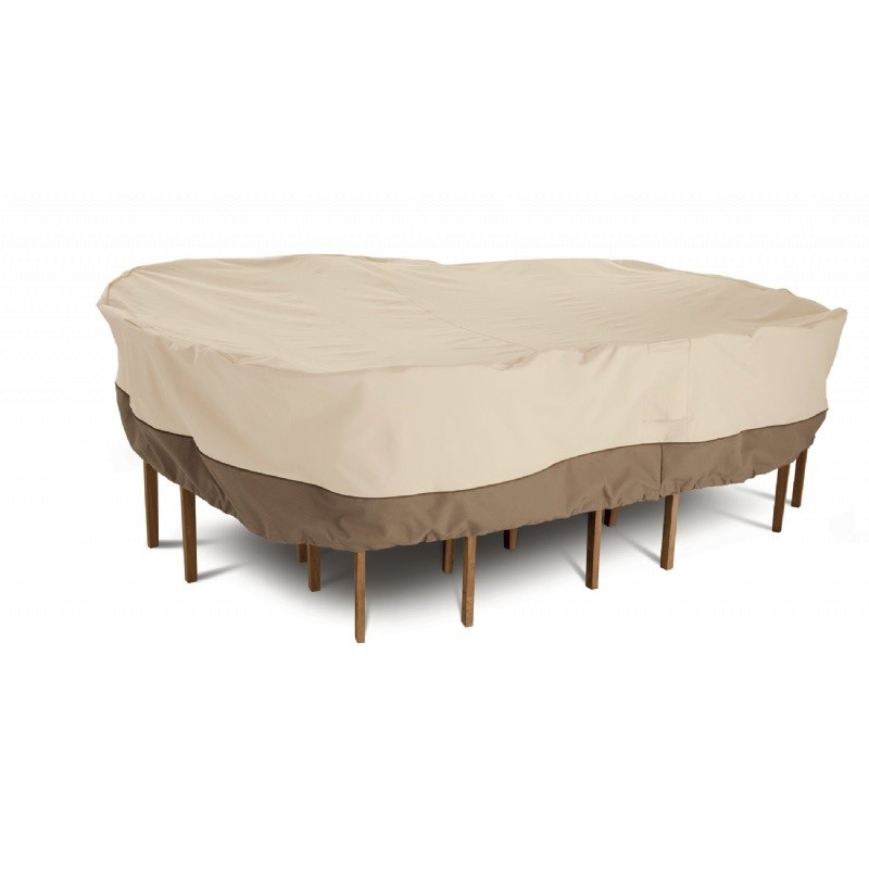 Veranda Rectangle Patio Medium Table and Chairs Set Cover 88"L CAX