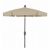 FiberBuilt 7.5ft Hexagon Beige Garden Tilt Umbrella with Champagne Bronze Frame FB7GCRCB-T