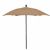 FiberBuilt 7.5ft Hexagon Beige Patio Umbrella with Champagne Bronze Frame FB7HPUCB